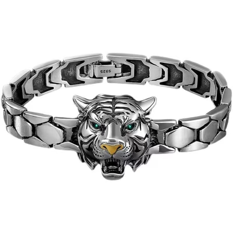 Bracelet tête de tigre dominateur