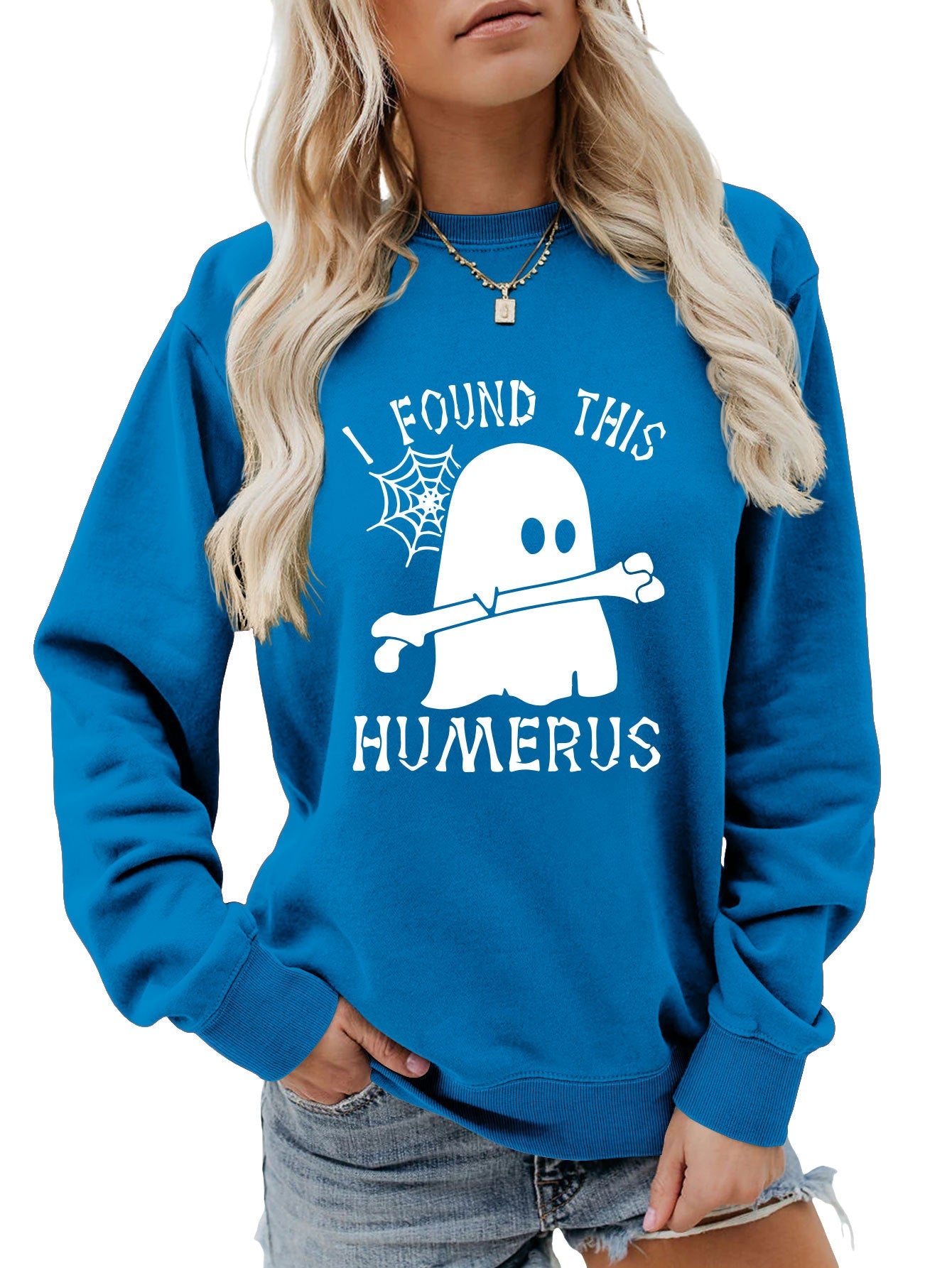 J'AI TROUVÉ CE SWEAT-SHIRT À COL ROND HUMÉRUS