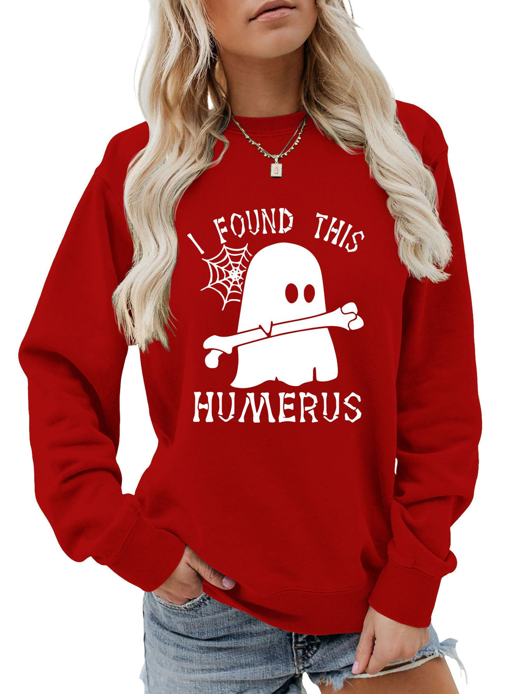 J'AI TROUVÉ CE SWEAT-SHIRT À COL ROND HUMÉRUS