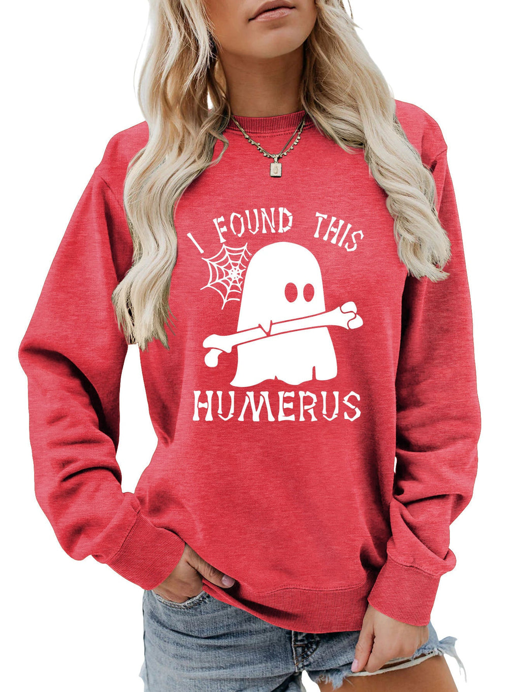 J'AI TROUVÉ CE SWEAT-SHIRT À COL ROND HUMÉRUS