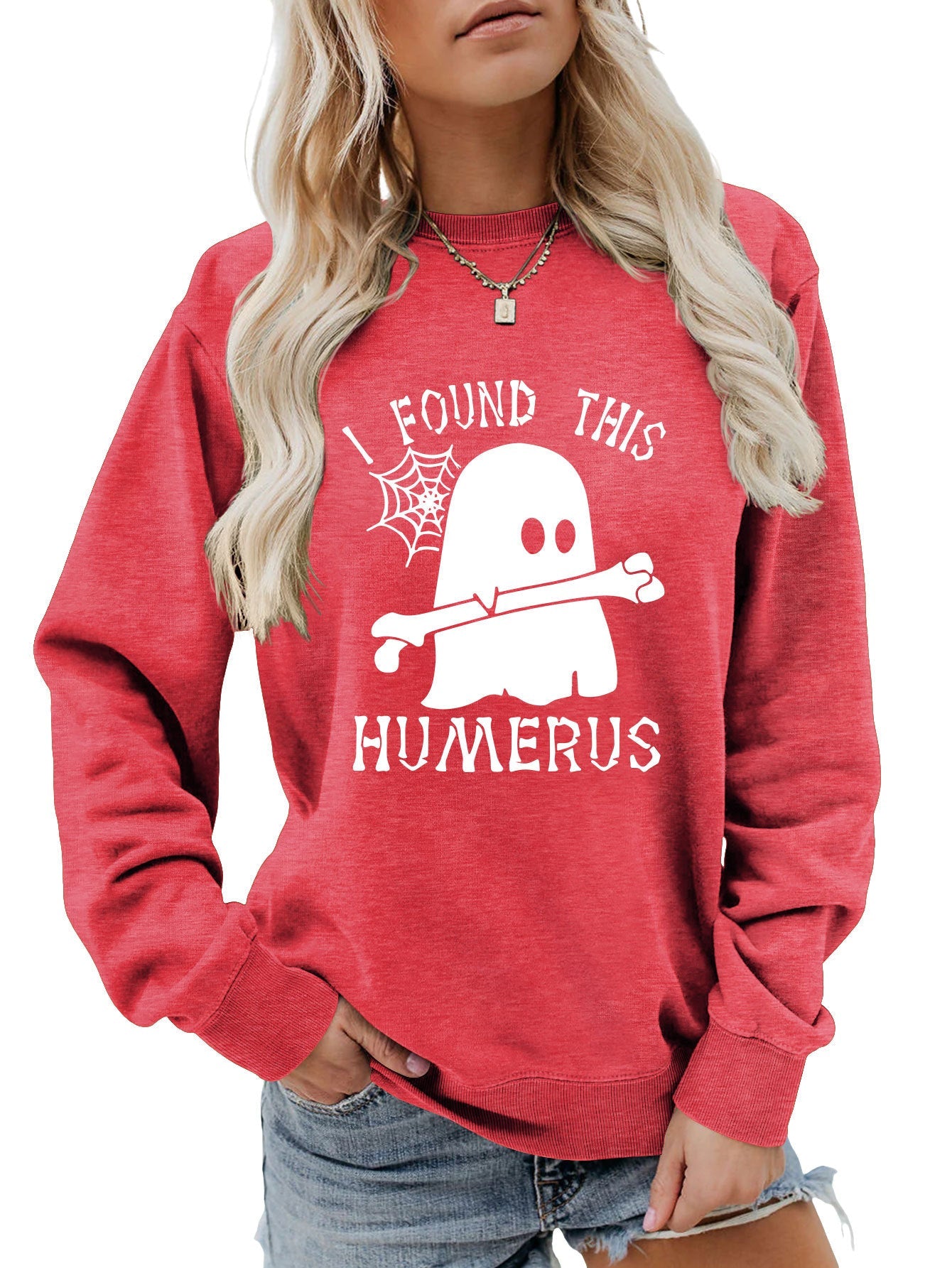 J'AI TROUVÉ CE SWEAT-SHIRT À COL ROND HUMÉRUS