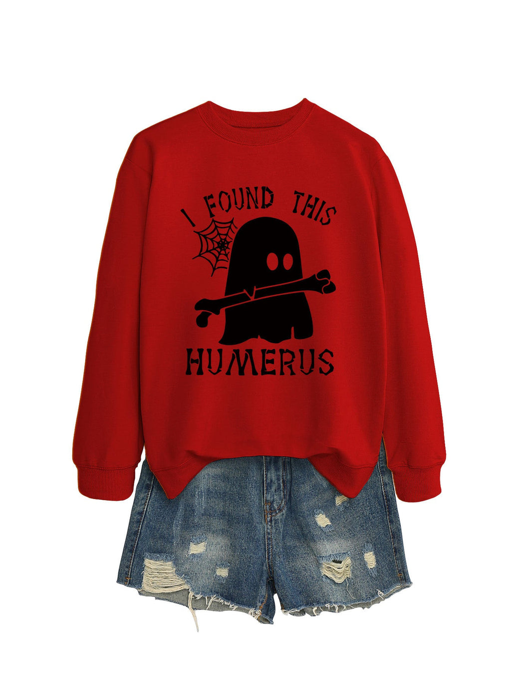 J'AI TROUVÉ CE SWEAT-SHIRT À COL ROND HUMÉRUS