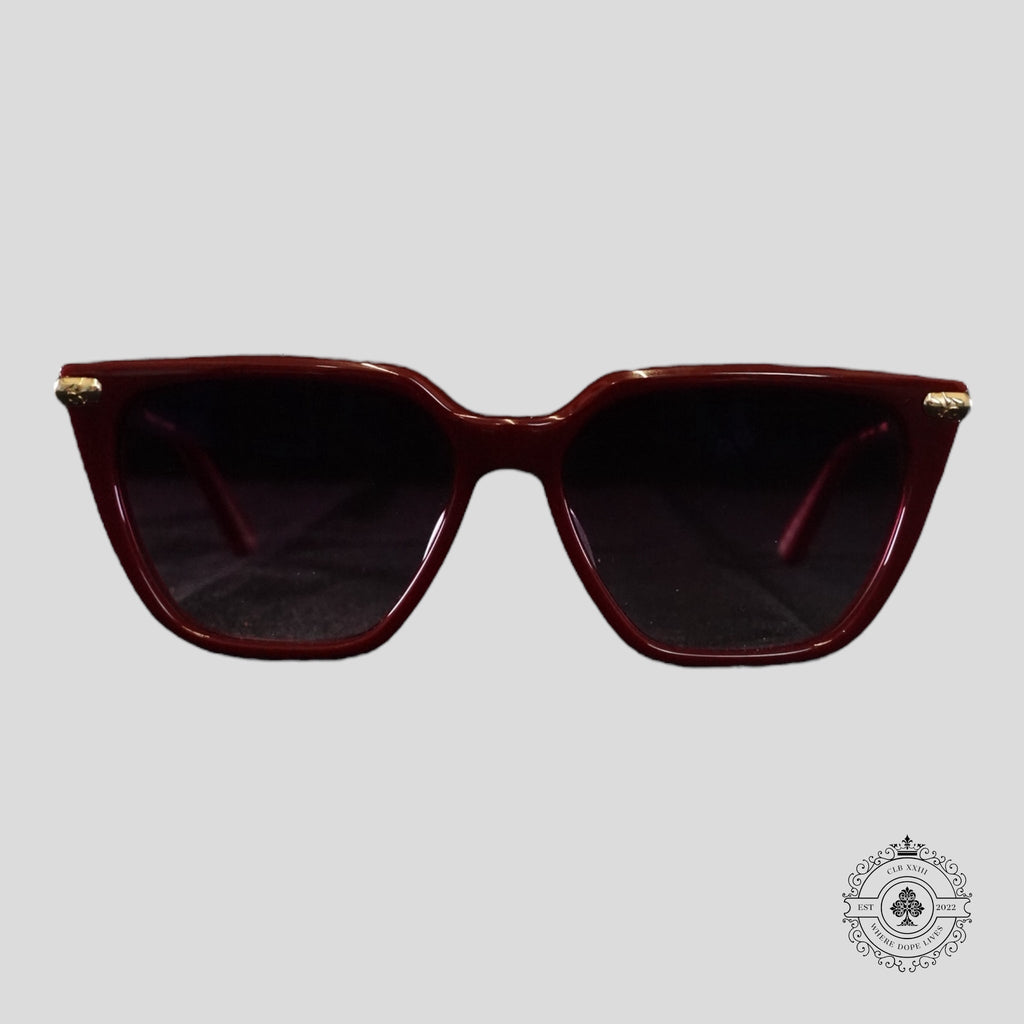 Chrome Hearts Stiffilis Glasses in Red/Gold