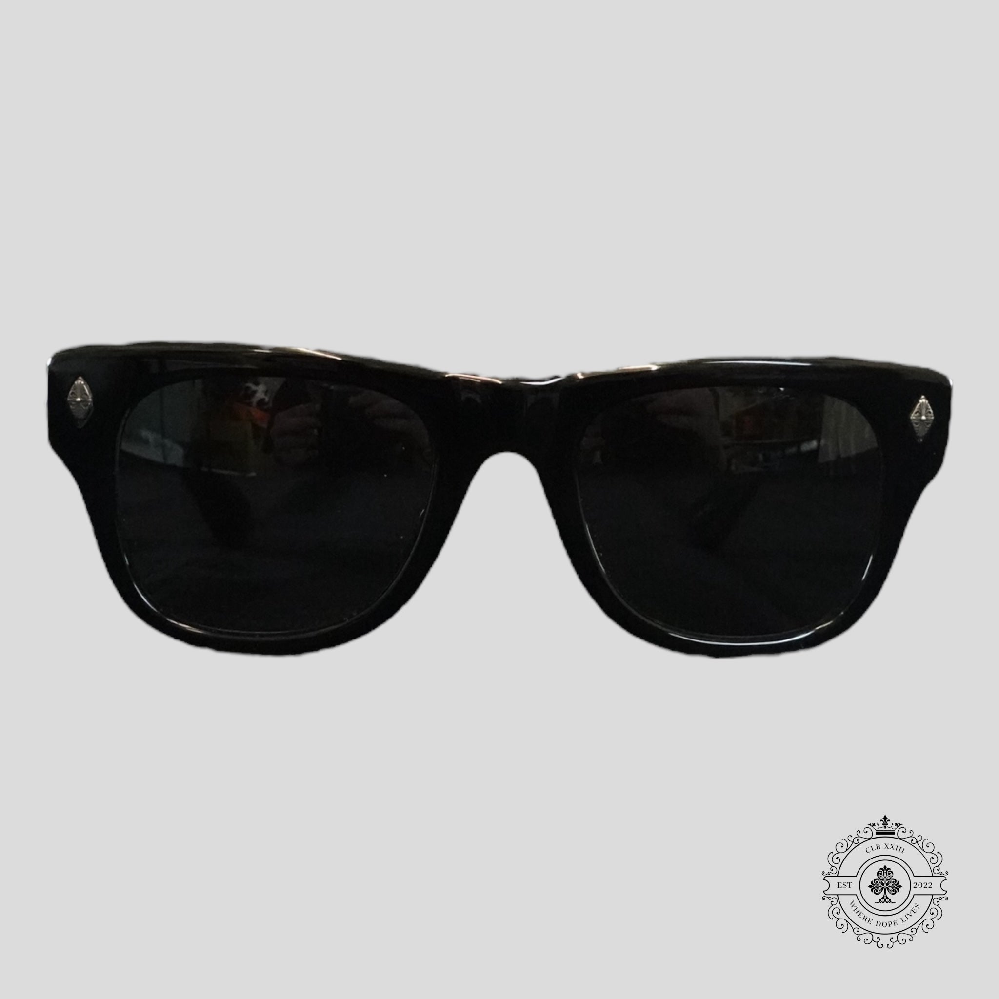 Chrome Hearts Instagasm Glasses in Black/Silver