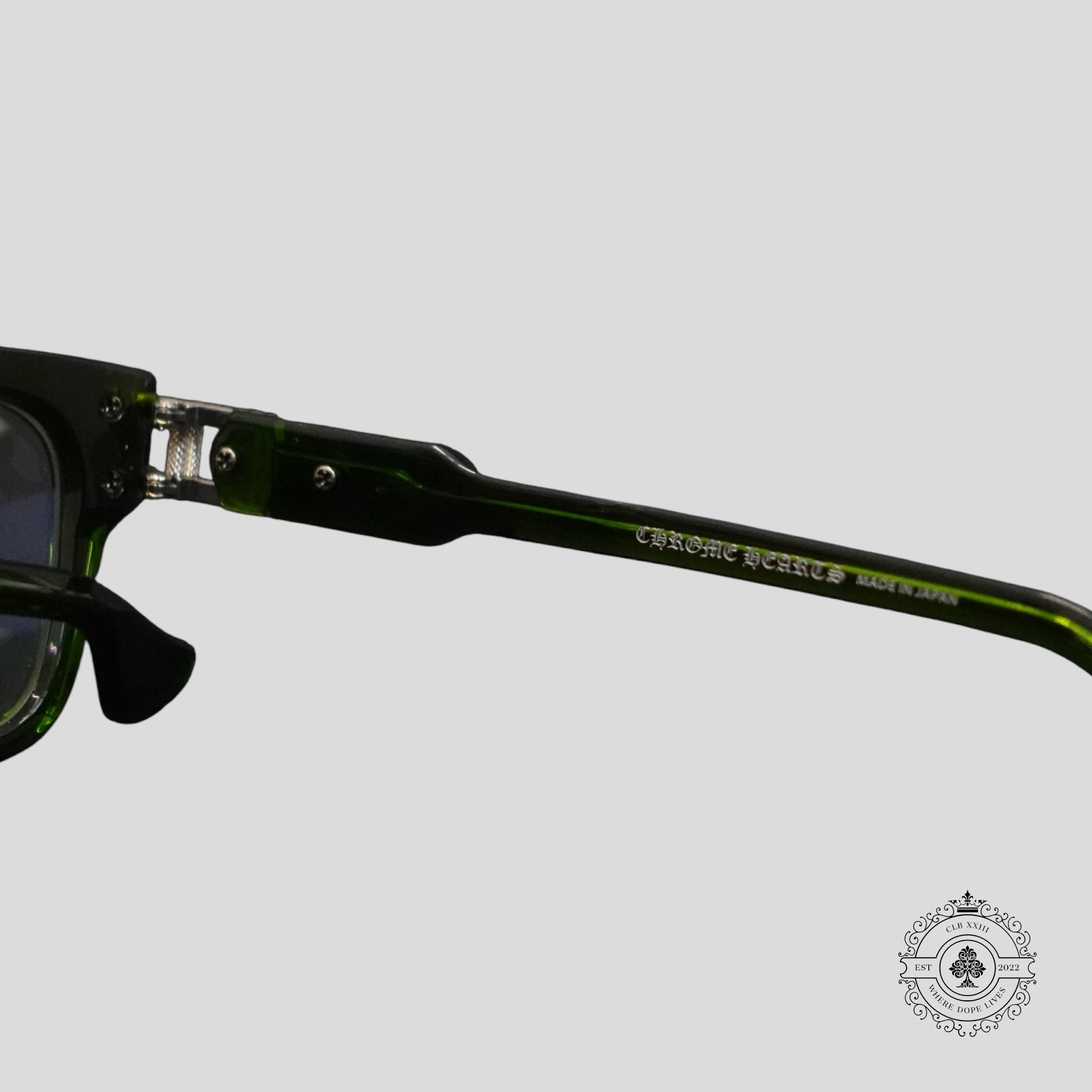 Chrome Hearts Bulge Glasses in Green/Silver