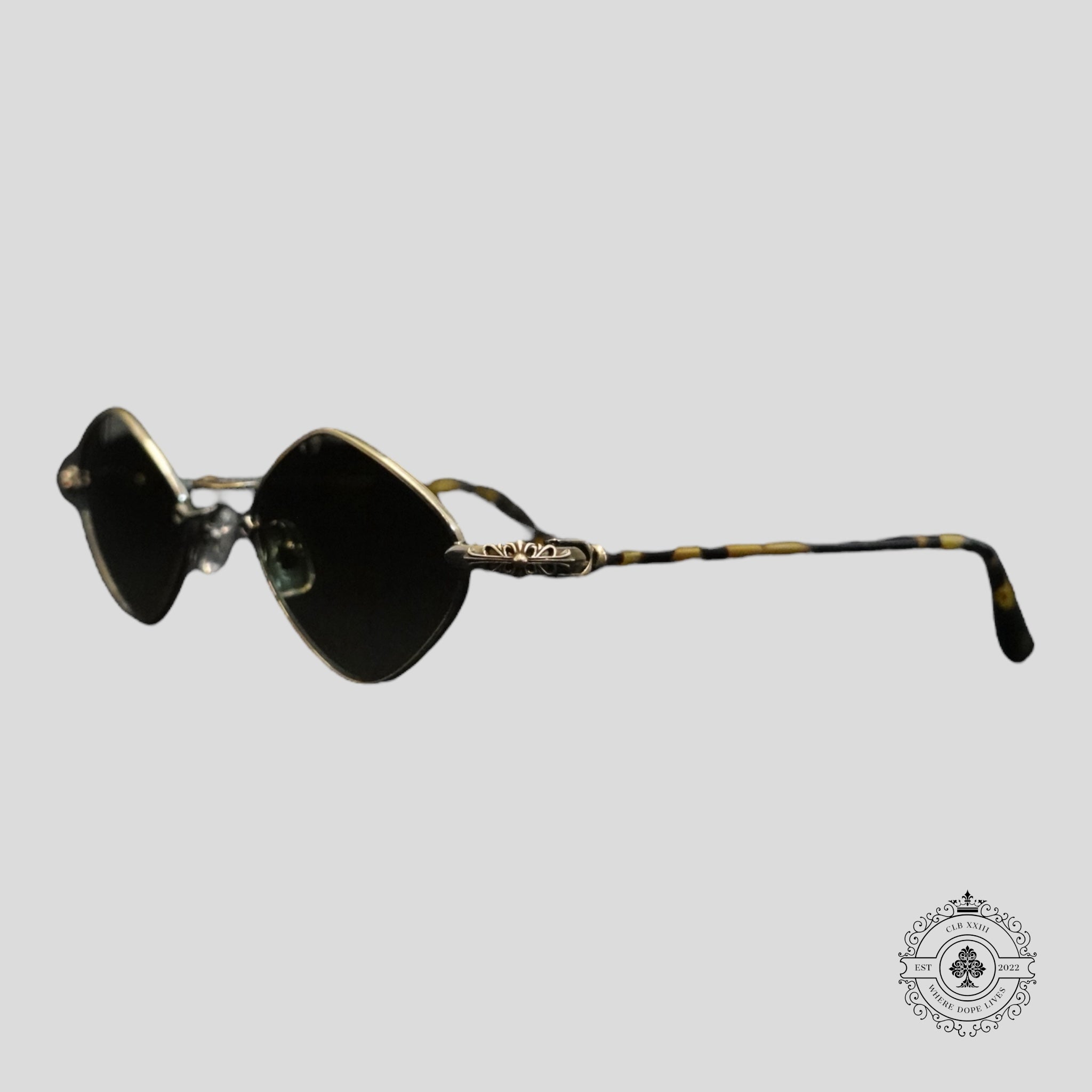 Chrome Hearts Diamond Dog Sunglasses in Tortoise