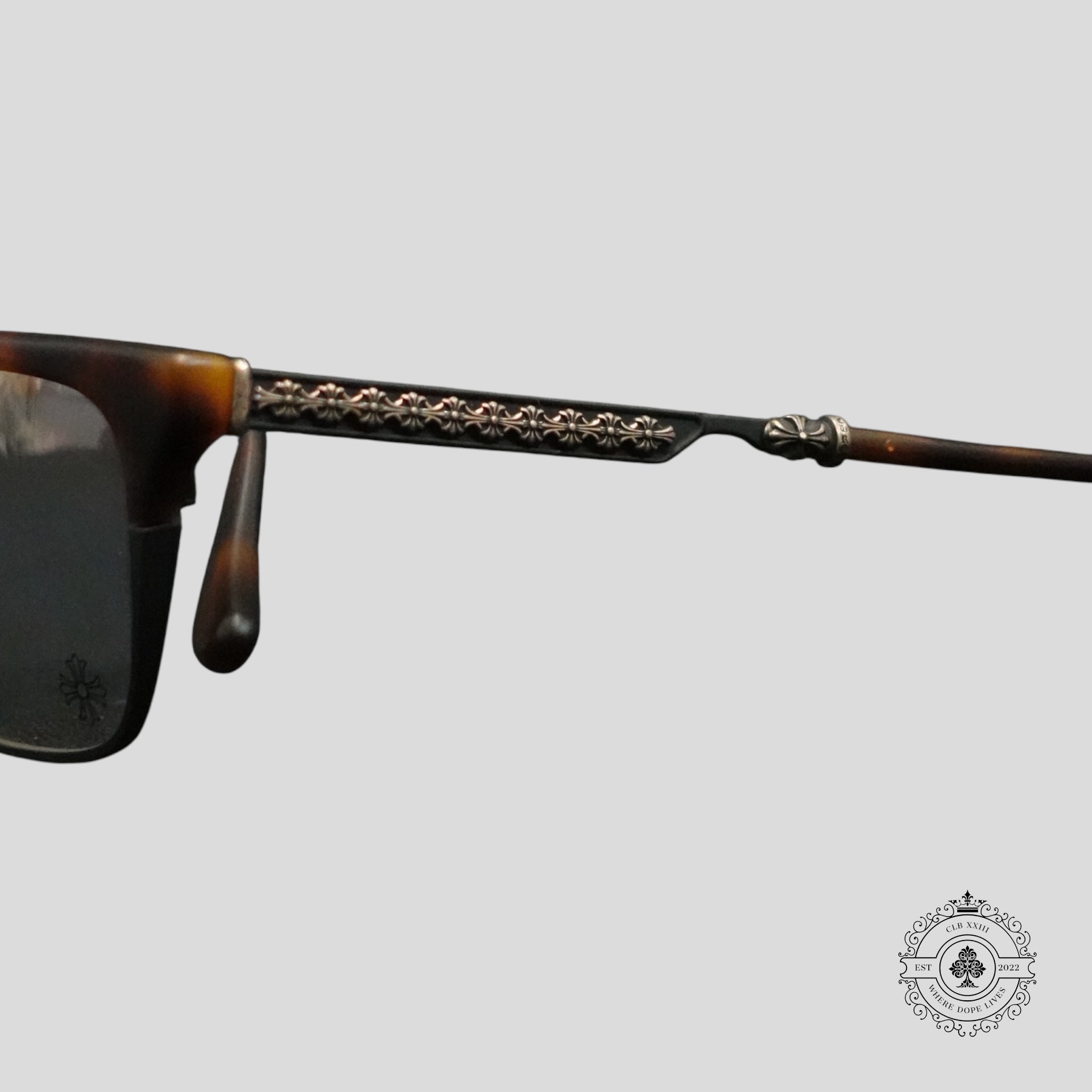Chrome Hearts See U Next Tuesday Glasses in Tortoise Shell/Silver