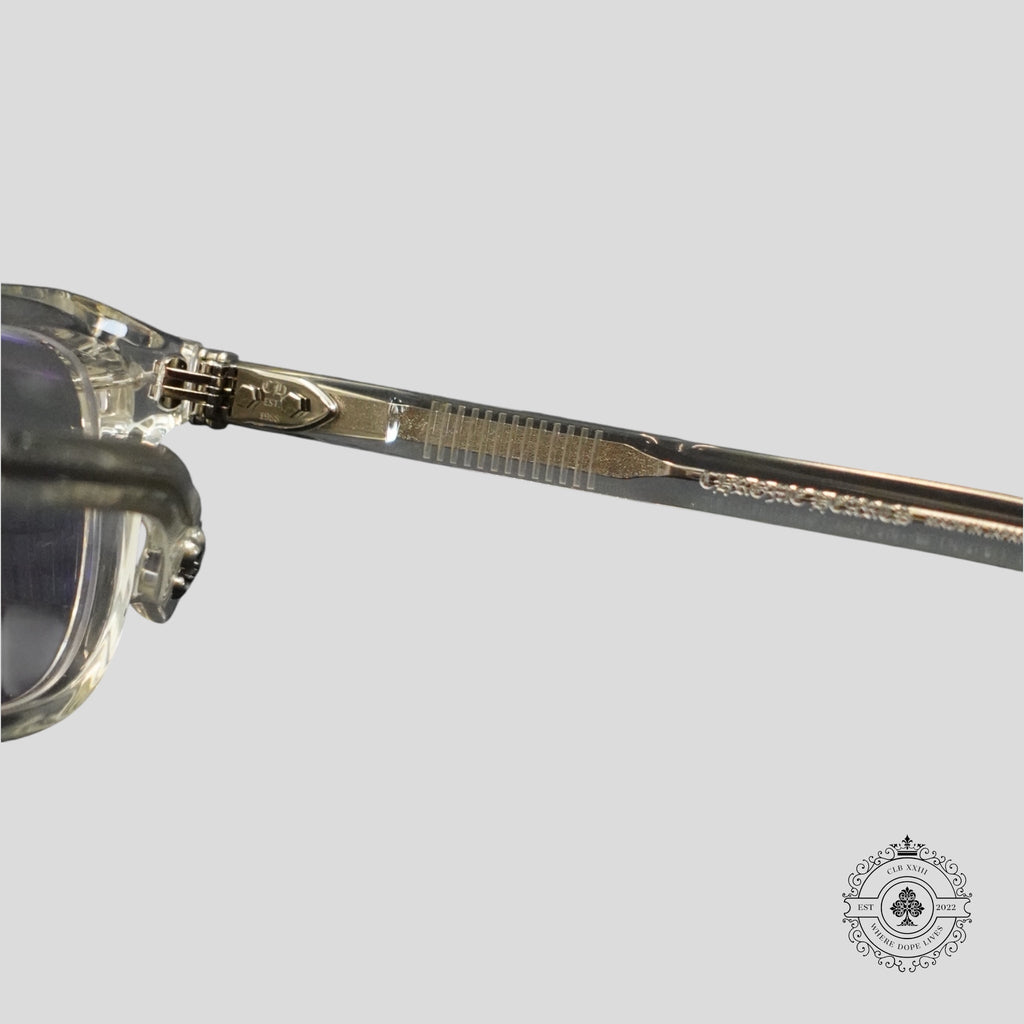Chrome Hearts Chirp Chirp Glasses in Clear/Silver