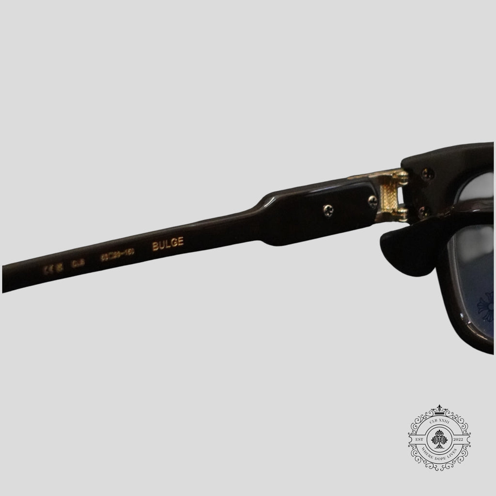 Chrome Hearts Bulge Glasses in Brown/Gold