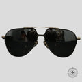 Chrome Hearts Full Metal Chicken Glasses in Zebra/Silver