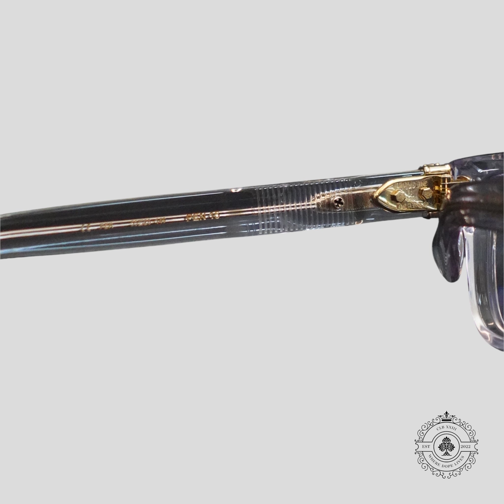 Chrome Hearts Pen 15 Sunglasses in Clear/Gold