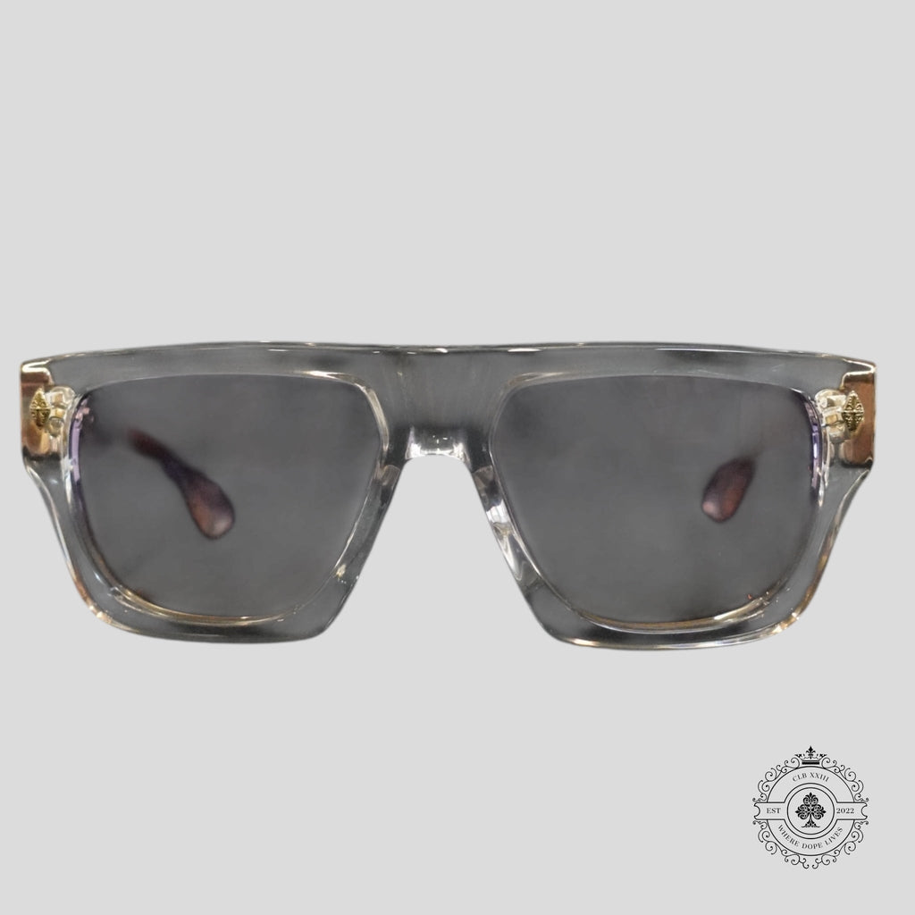 Chrome Hearts Charismadick Glasses in Clear/Gold