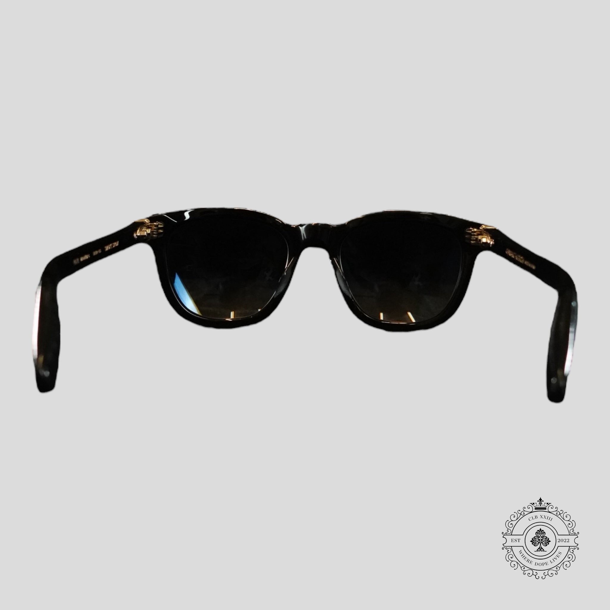 Chrome Hearts Smoke Show Sunglasses in Black/Gold