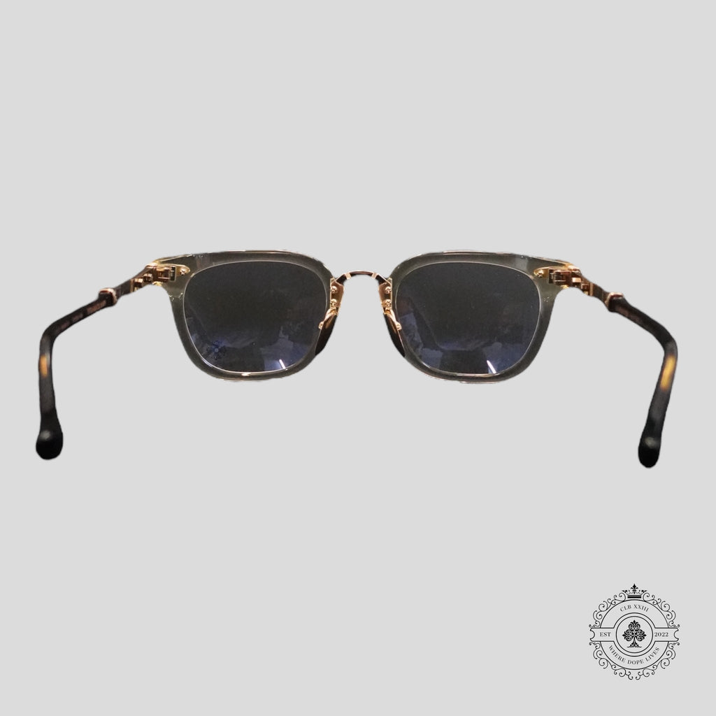 Chrome Hearts Titanasluvr Glasses in Tortoise Shell/Gold