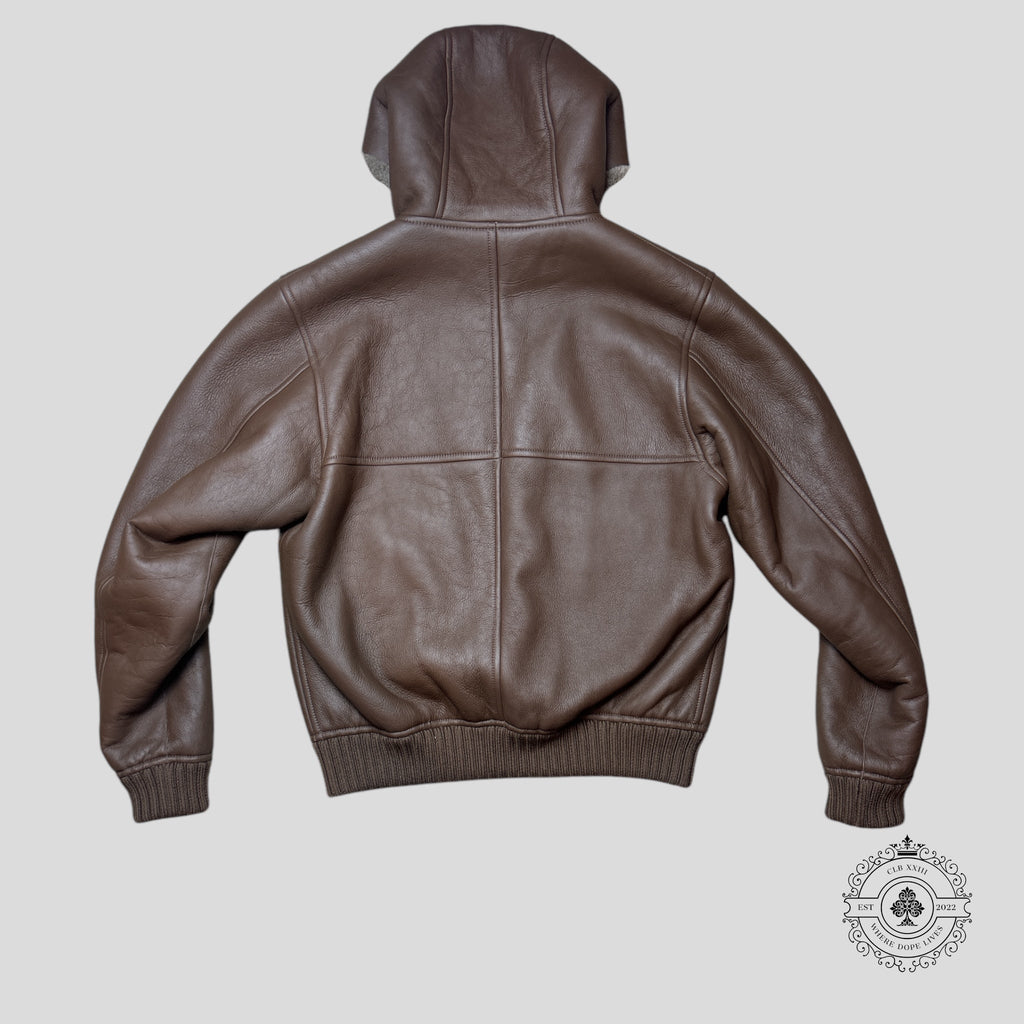 Louis Vuitton Reversible Monogram Shearling Hooded Blouson in Brown