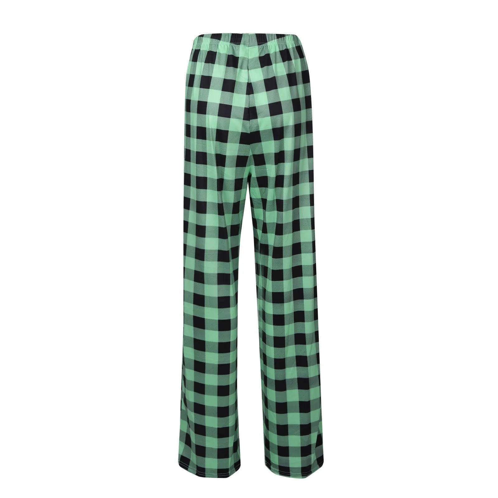 Pantalon de pyjama de Noël pour femme Pantalon à carreaux d'automne et d'hiver