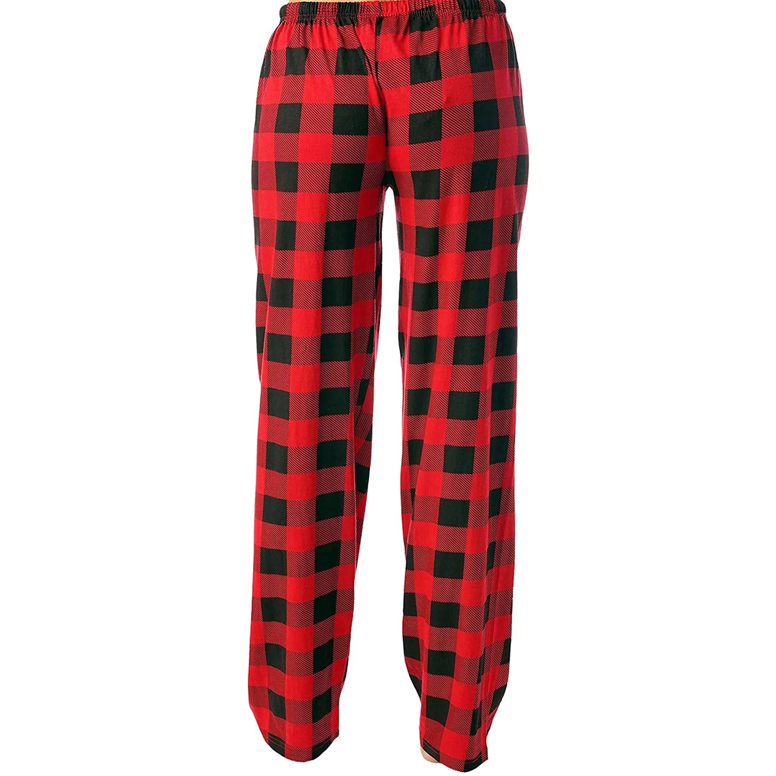 Pantalon de pyjama de Noël pour femme Pantalon à carreaux d'automne et d'hiver