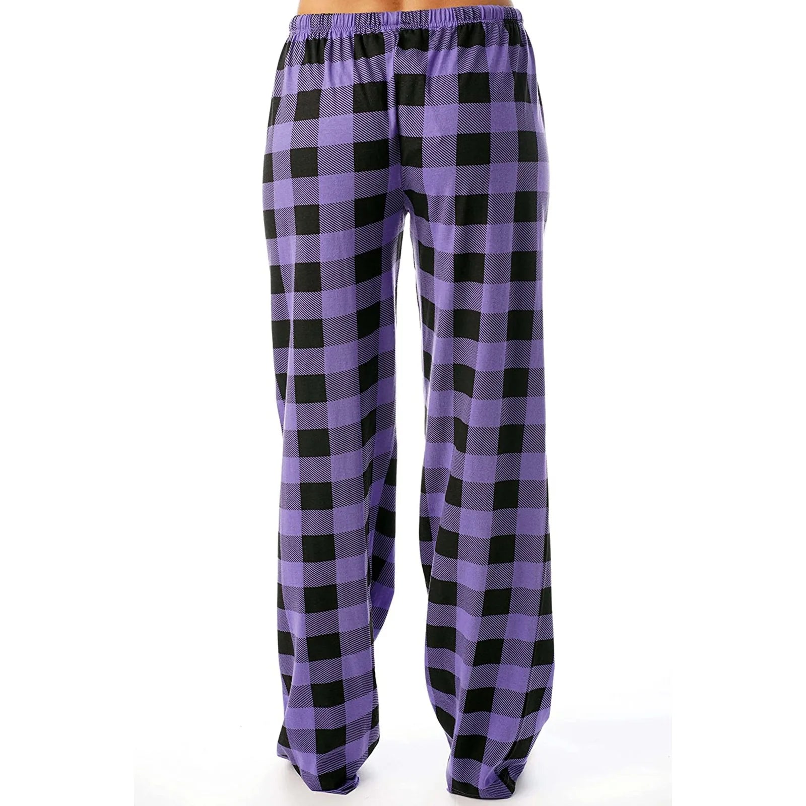 Pantalon de pyjama de Noël pour femme Pantalon à carreaux d'automne et d'hiver