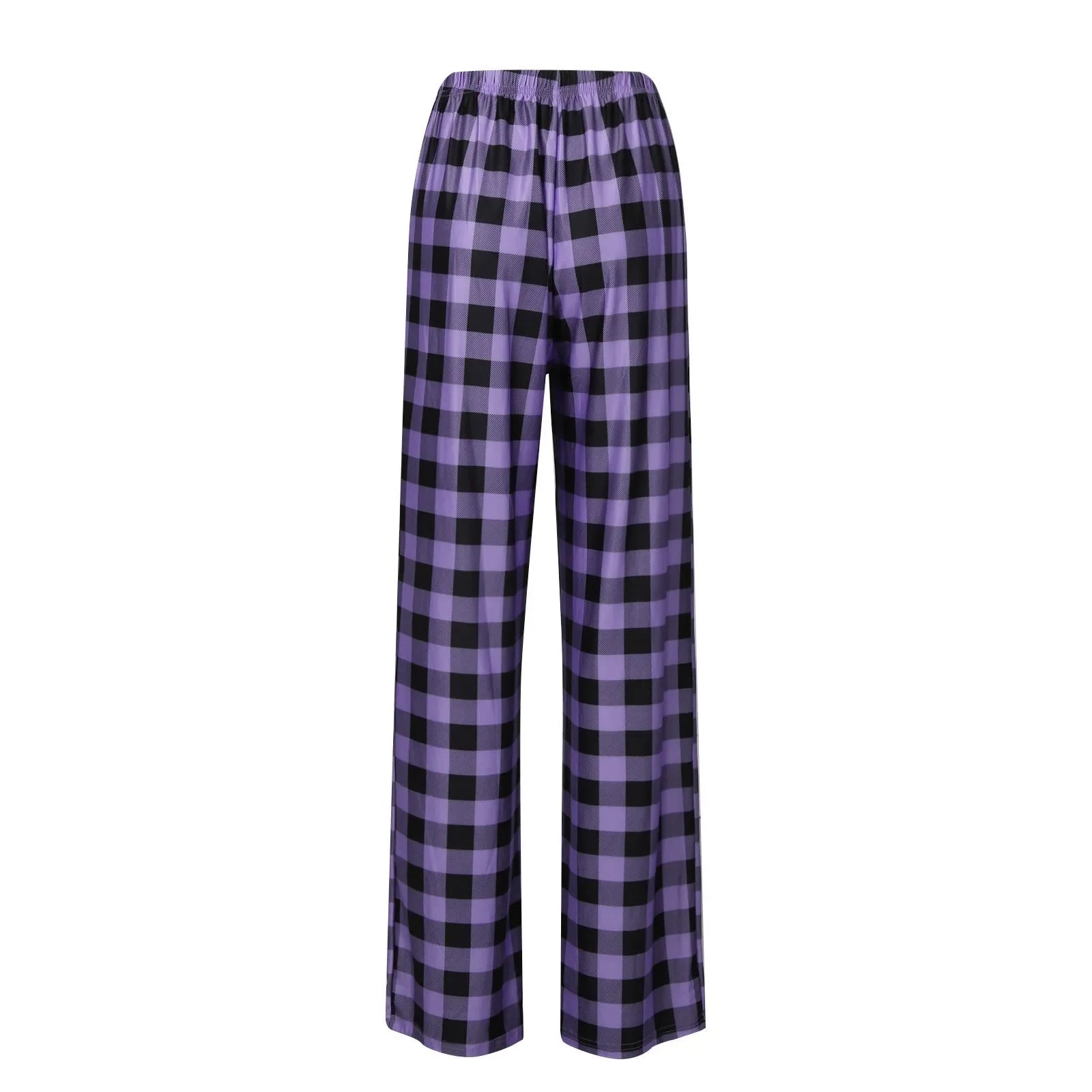 Pantalon de pyjama de Noël pour femme Pantalon à carreaux d'automne et d'hiver