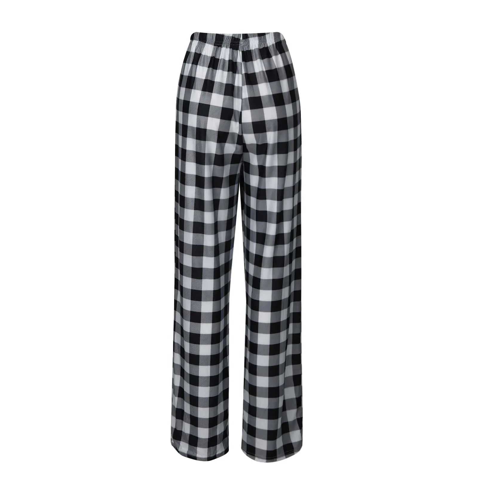 Pantalon de pyjama de Noël pour femme Pantalon à carreaux d'automne et d'hiver