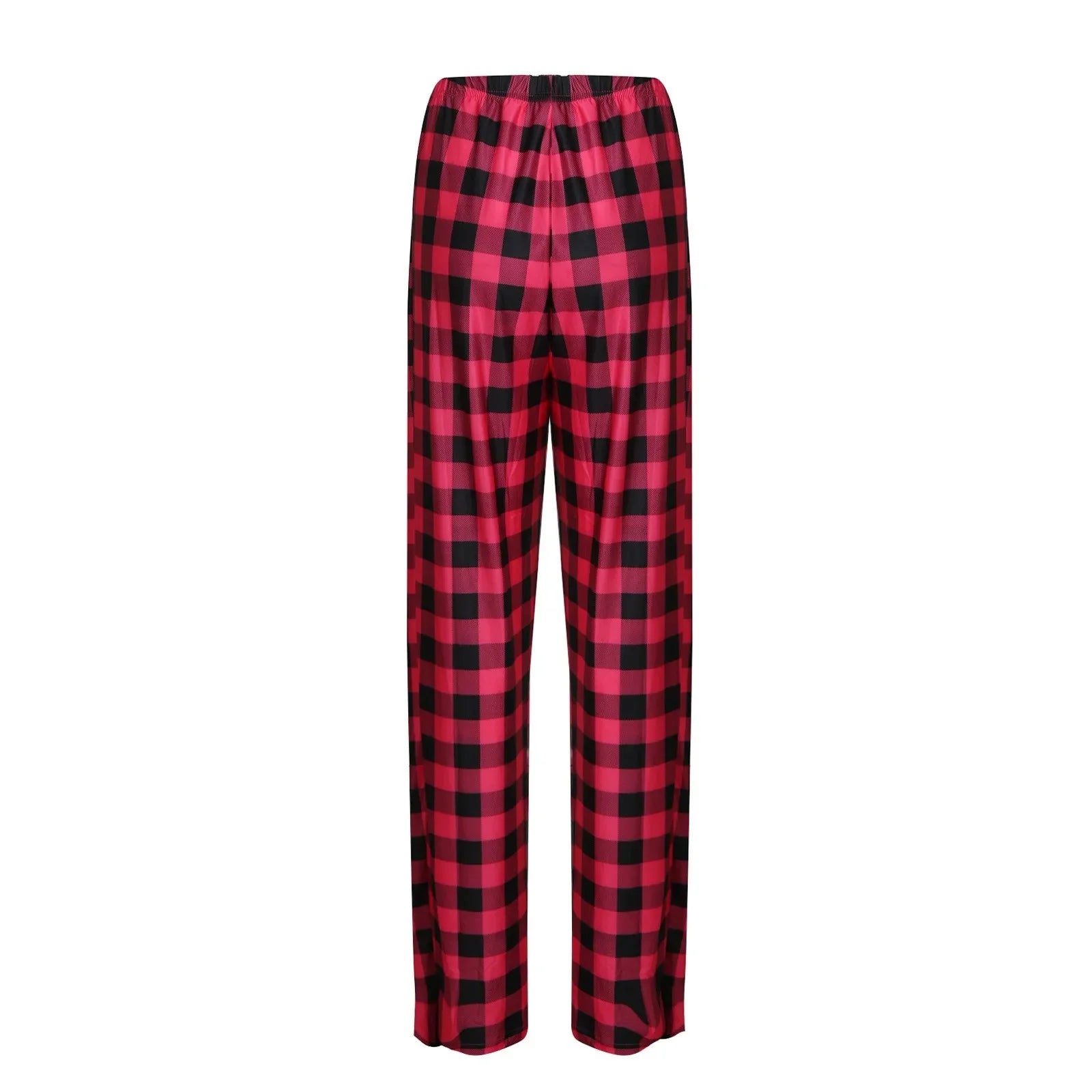 Pantalon de pyjama de Noël pour femme Pantalon à carreaux d'automne et d'hiver