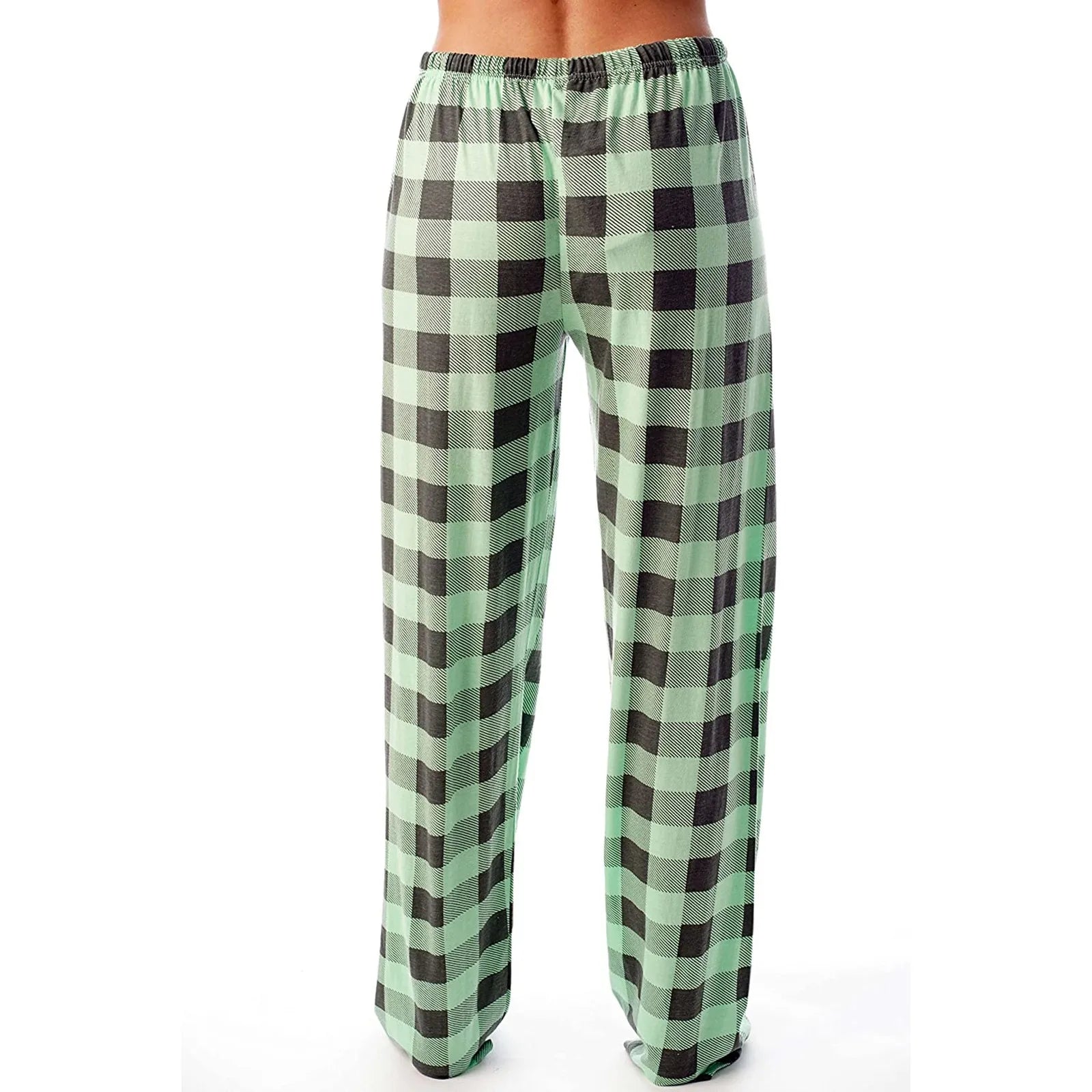 Pantalon de pyjama de Noël pour femme Pantalon à carreaux d'automne et d'hiver