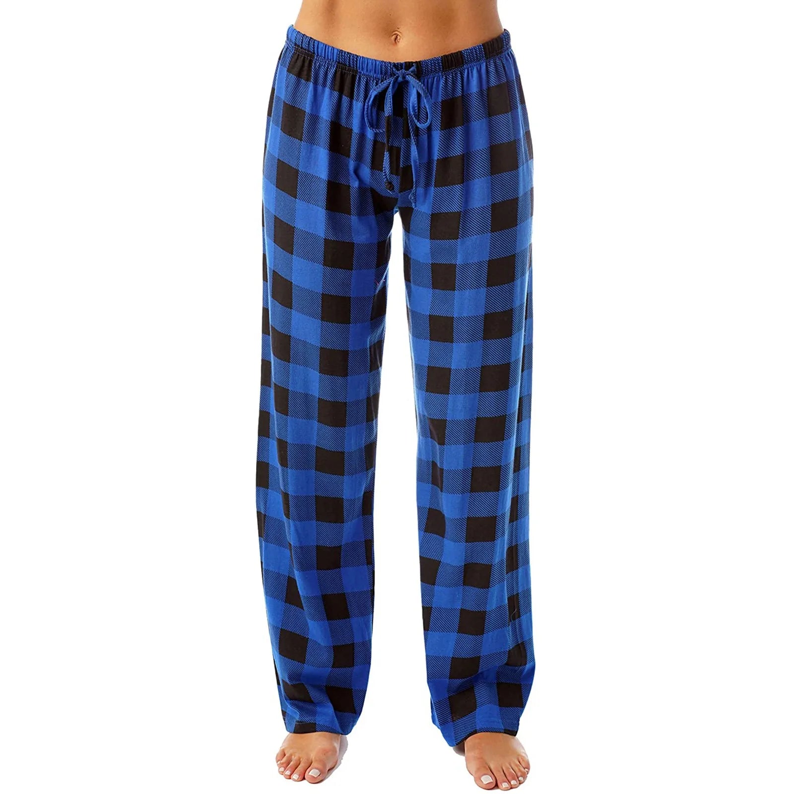 Pantalon de pyjama de Noël pour femme Pantalon à carreaux d'automne et d'hiver