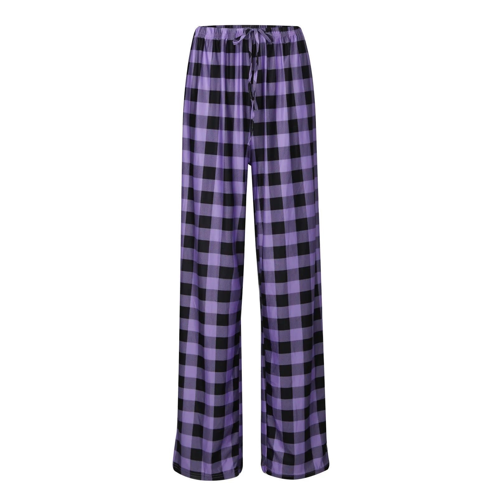 Pantalon de pyjama de Noël pour femme Pantalon à carreaux d'automne et d'hiver