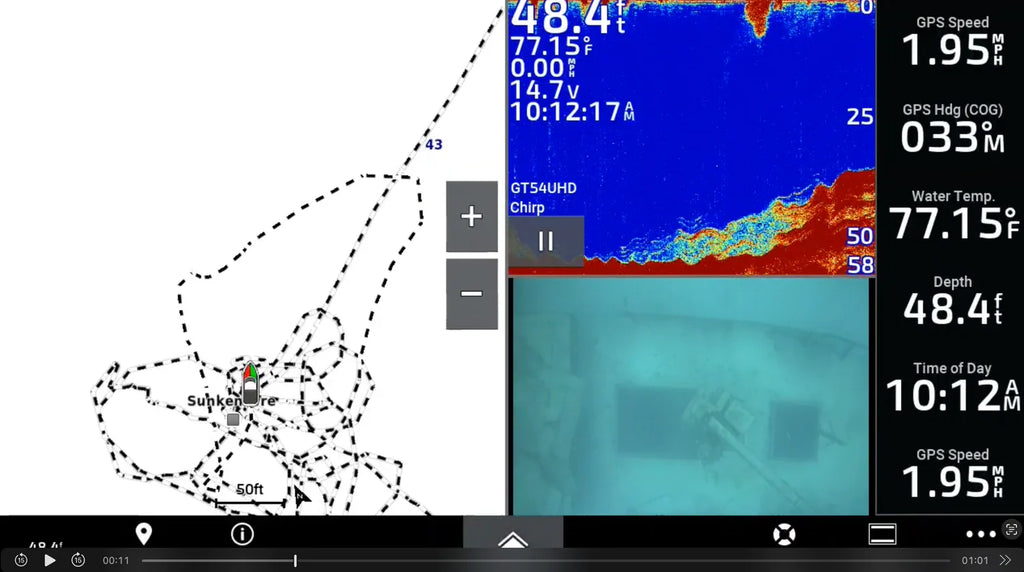 Rover T1 - Caméra sous-marine pour tableau arrière
