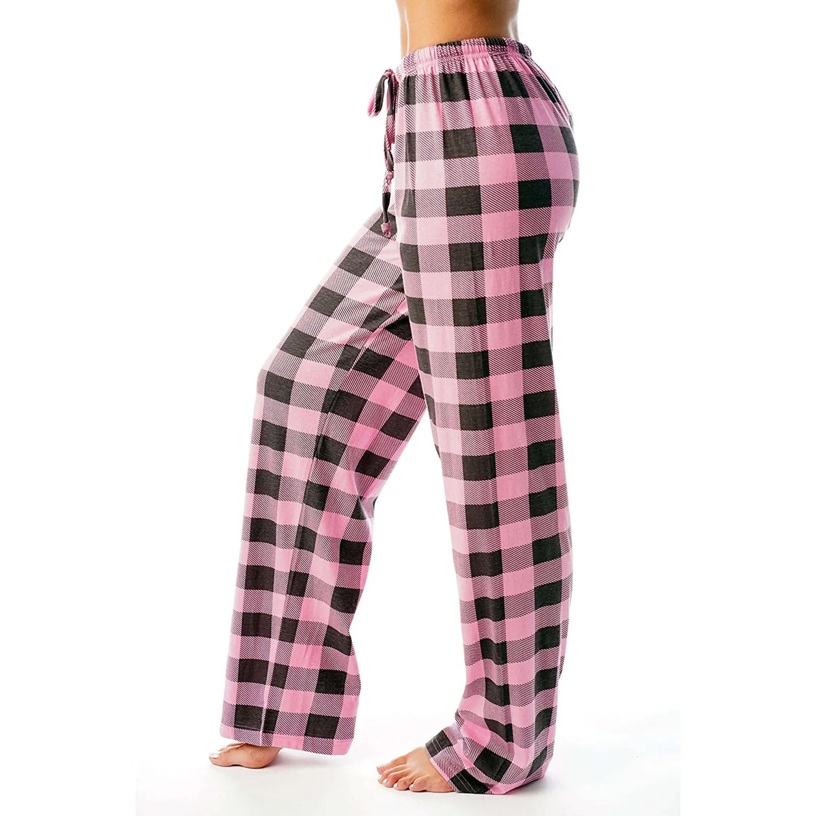 Pantalon de pyjama de Noël pour femme Pantalon à carreaux d'automne et d'hiver