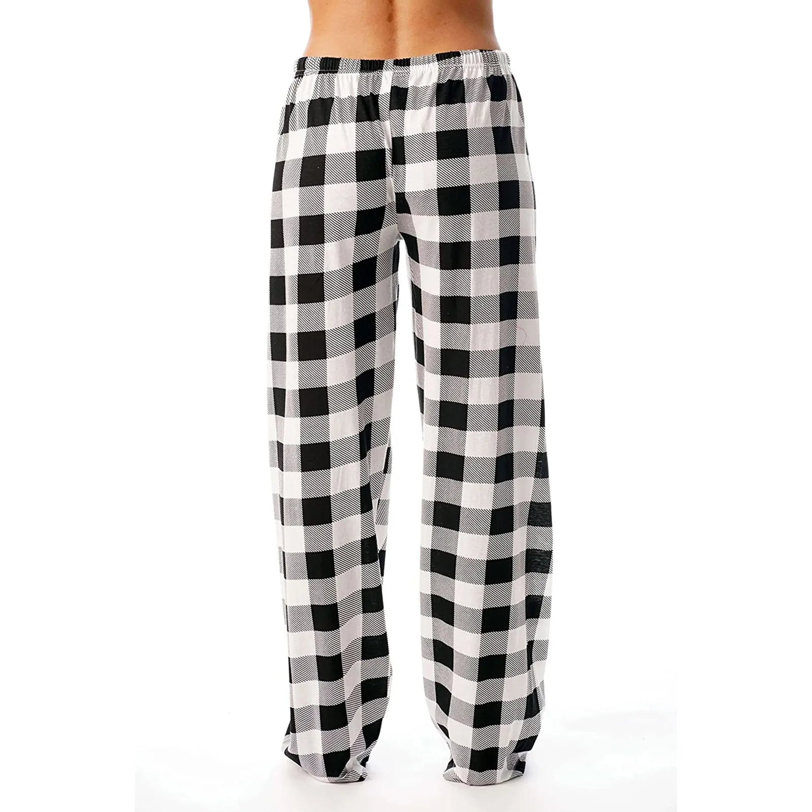 Pantalon de pyjama de Noël pour femme Pantalon à carreaux d'automne et d'hiver