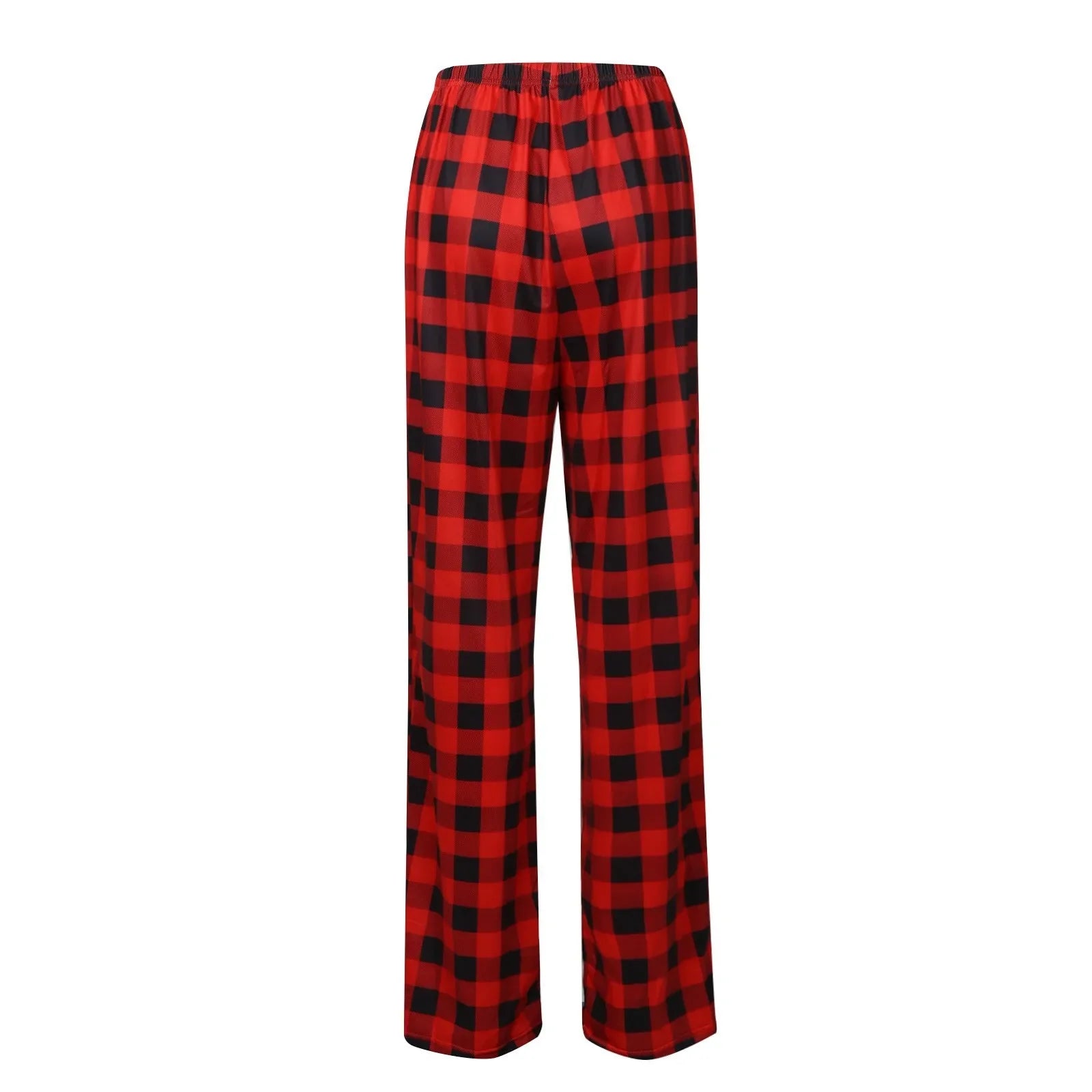 Pantalon de pyjama de Noël pour femme Pantalon à carreaux d'automne et d'hiver
