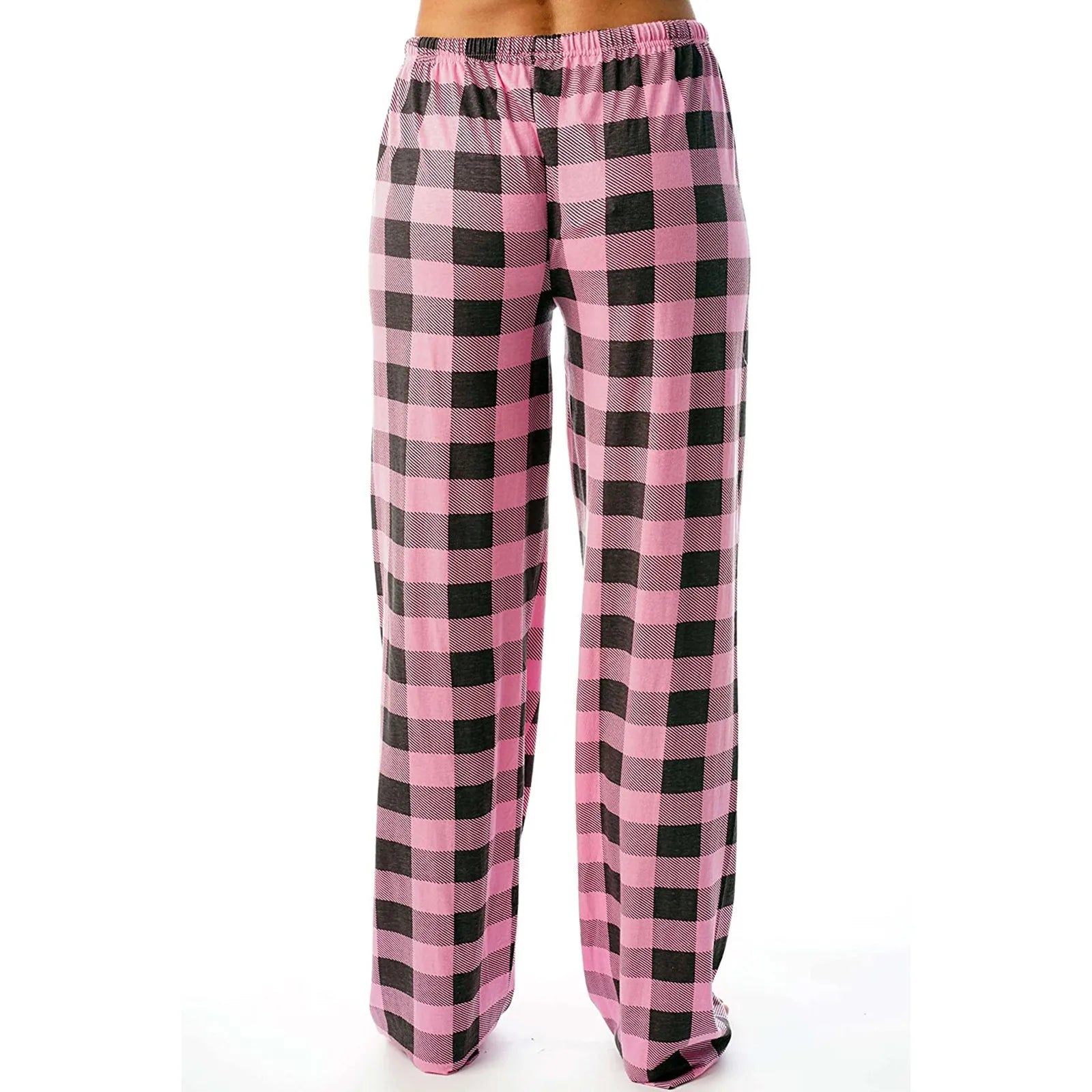 Pantalon de pyjama de Noël pour femme Pantalon à carreaux d'automne et d'hiver