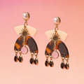 Boucles d'oreilles Freya en résine neutre