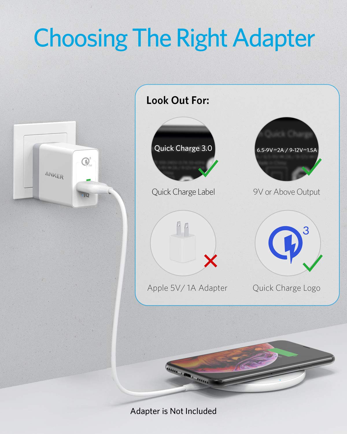 Chargeur sans fil Anker <b>313</b> (Pad)