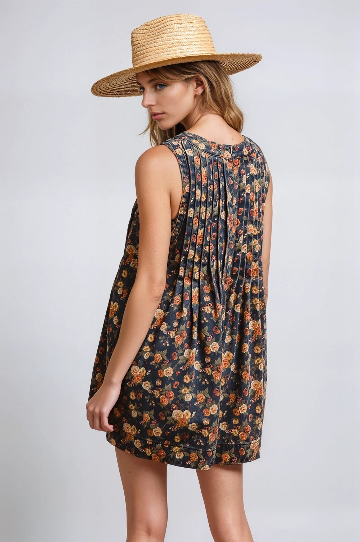 Salopette en jean Vintage Bloom
