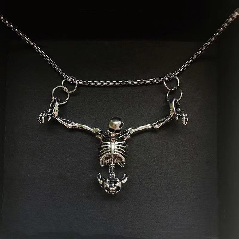 Pendentif crâne d'Halloween