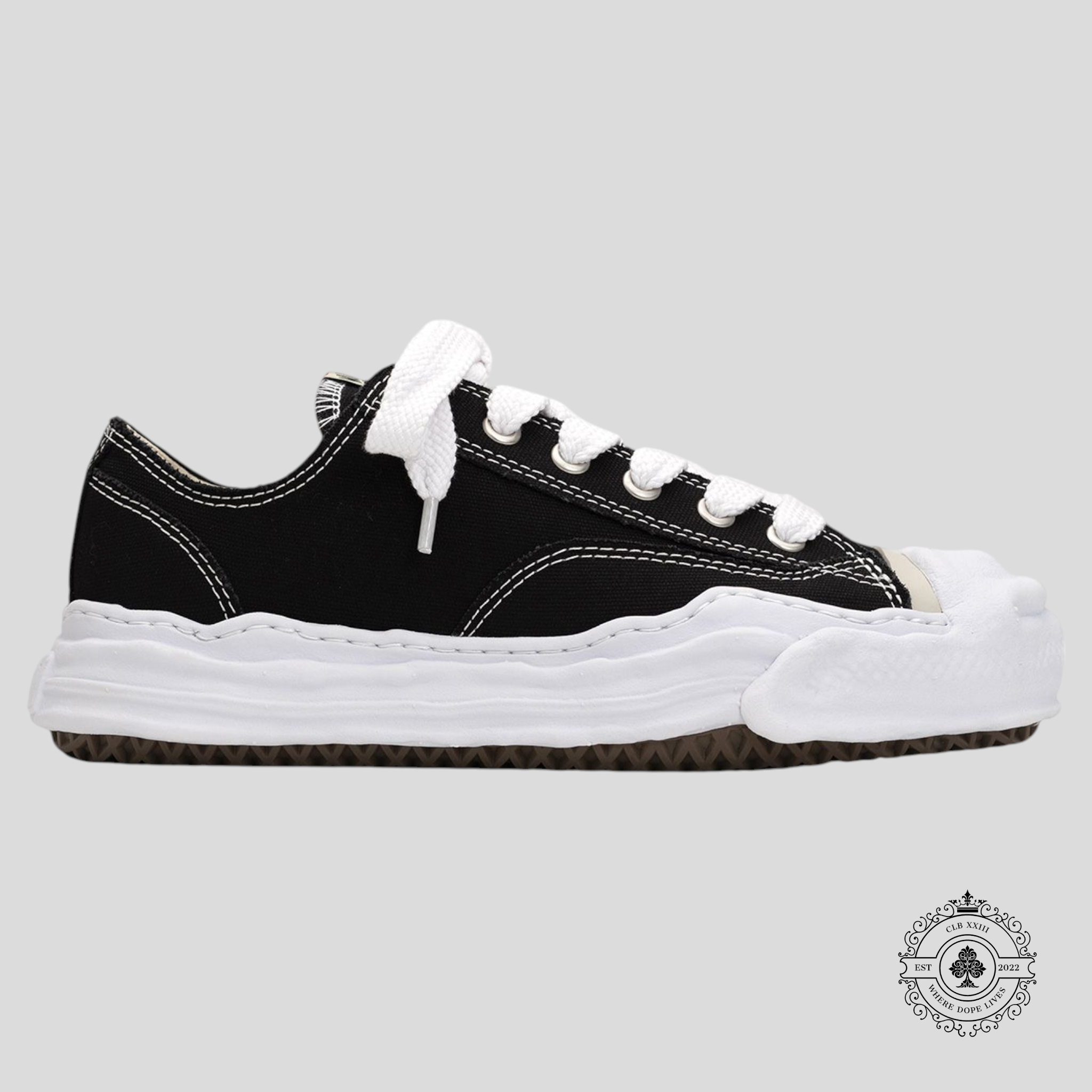 Maison Mihara Yasuhiro Hank OG Sole Canvas Low Black