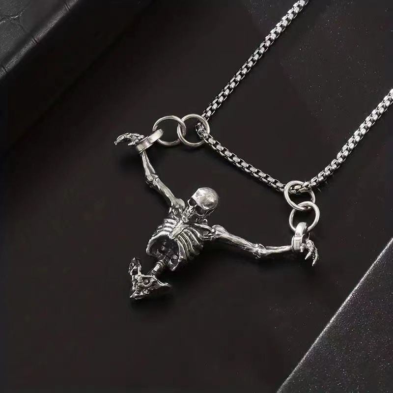 Pendentif crâne d'Halloween