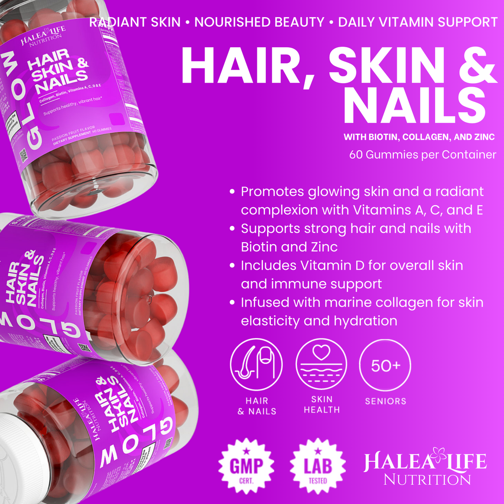 Glow Hair, Skin & Nails Gummies