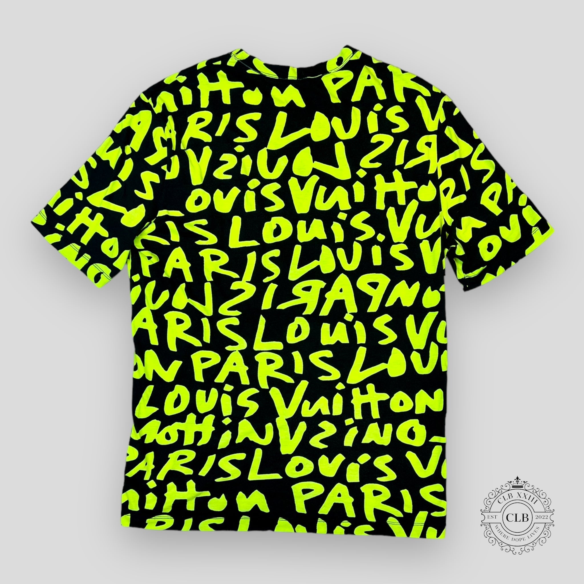 LOUIS VUITTON STEPHEN SPROUSE GRAFFITI TEE BLACK / GREEN