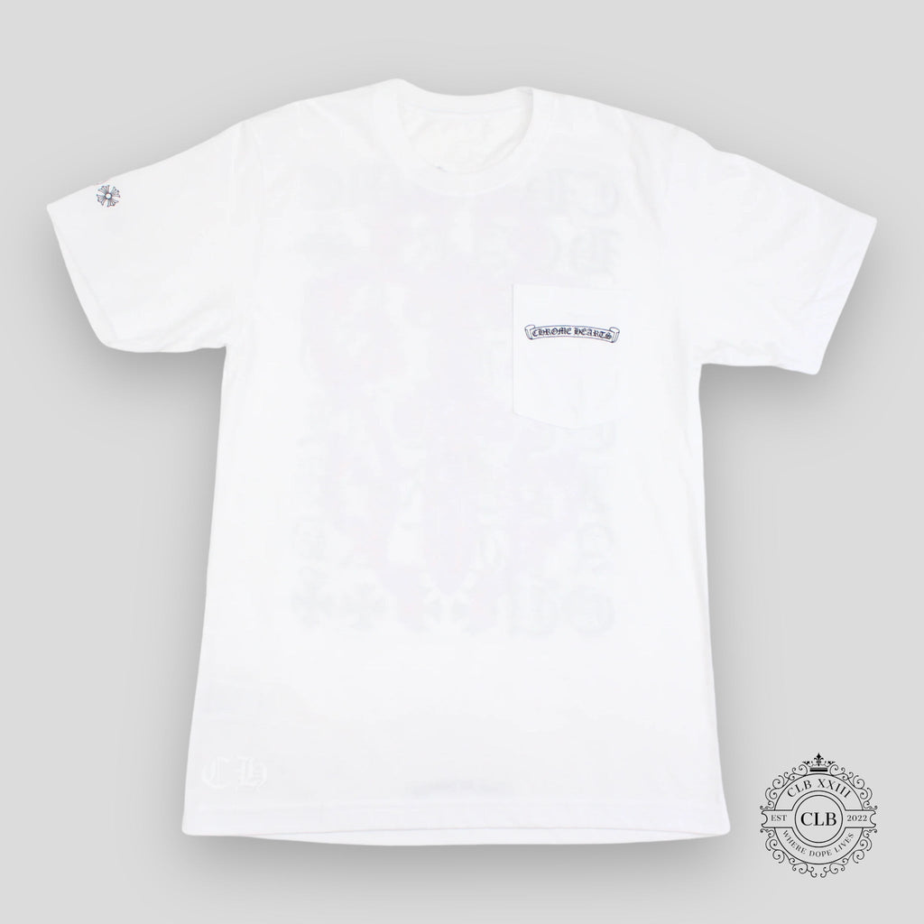CHROME HEARTS DAGGER SHORT SLEEVE TEE - WHITE / PINK