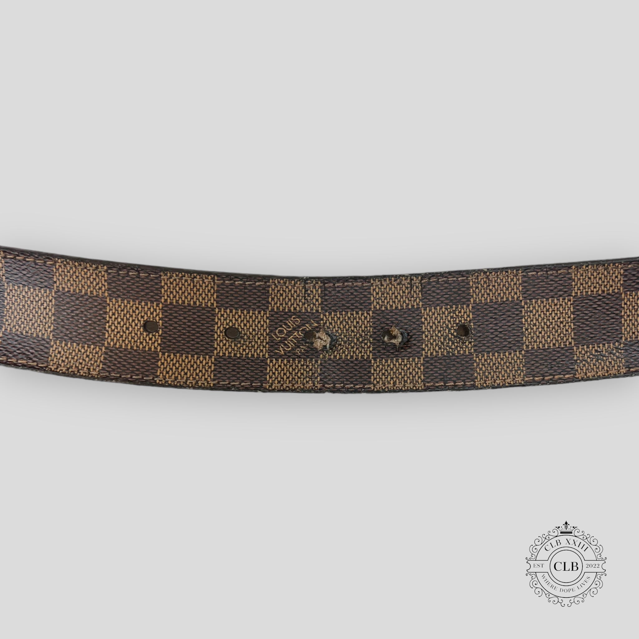 LOUIS VUITTON DAMIER EBENE BELT