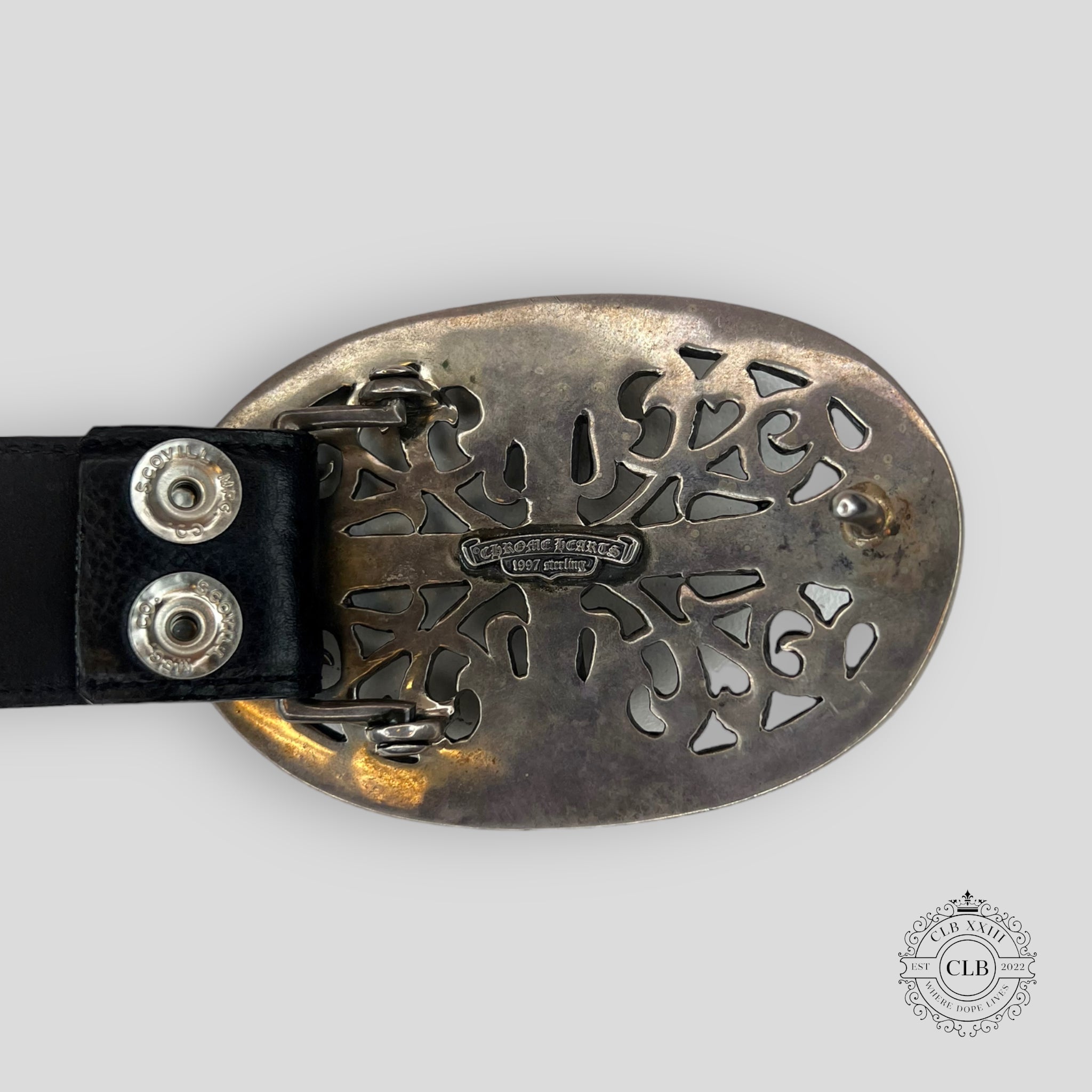 CHROME HEARTS OVAL CROSS BELT