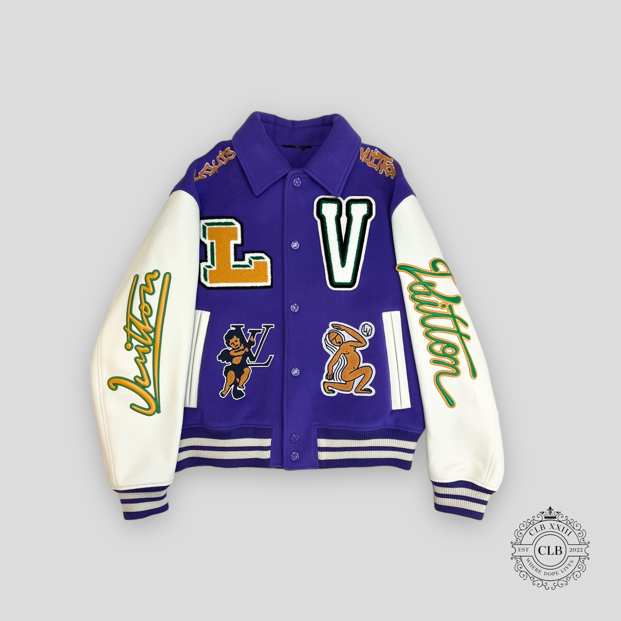 Louis Vuitton Runaway Frog Varsity Jacket