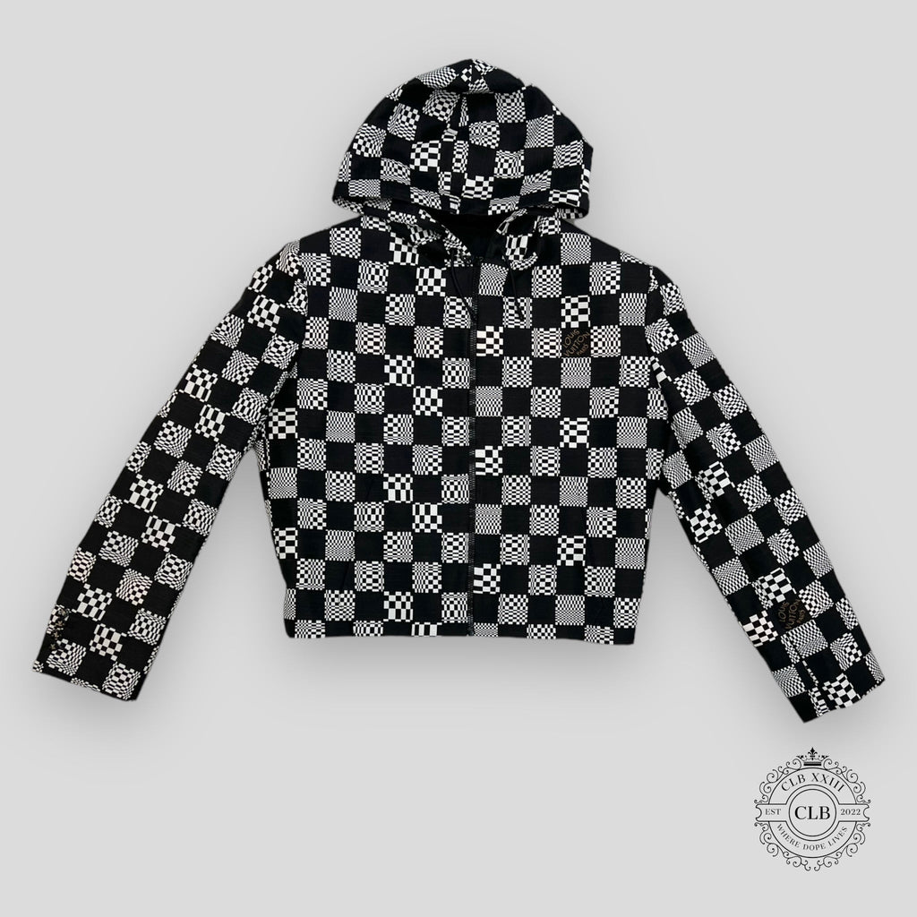 LOUIS VUITTON CONSTRUCTED HOODIE - BLACK