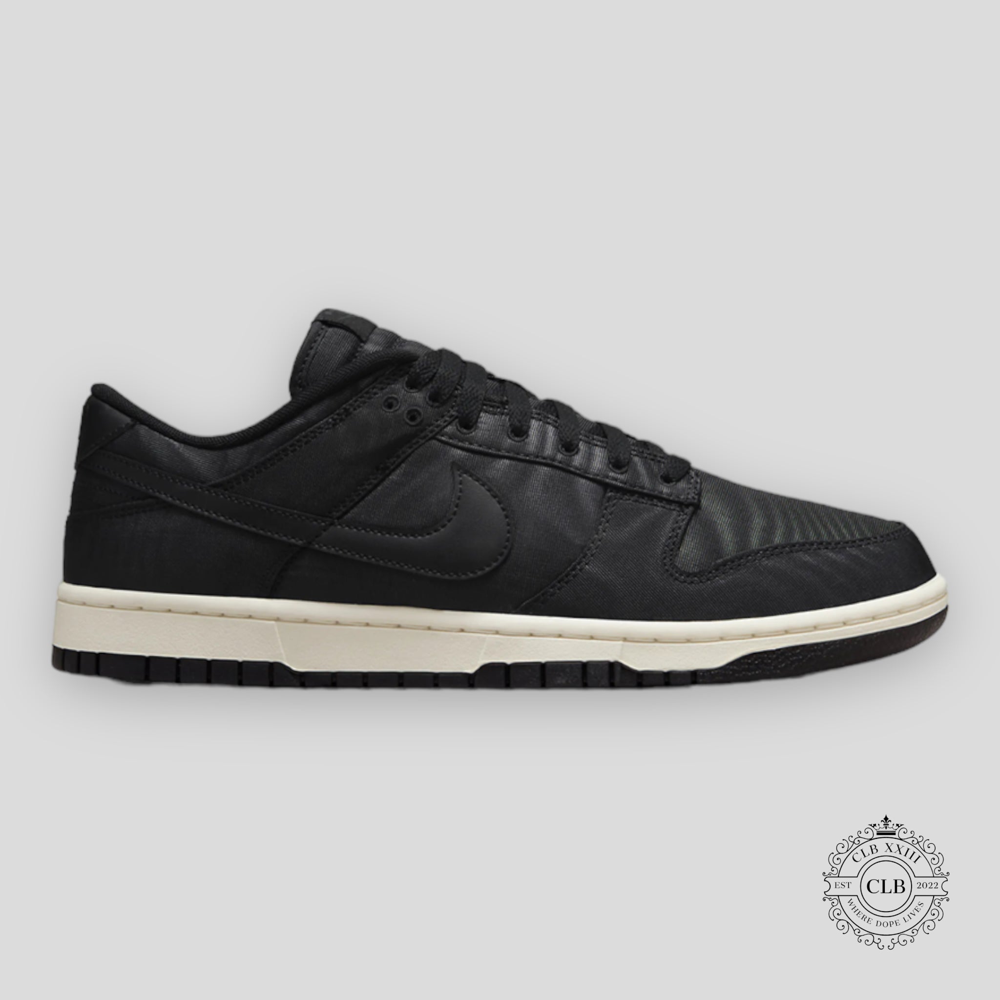 NIKE DUNK LOW "BLACK CANVAS"