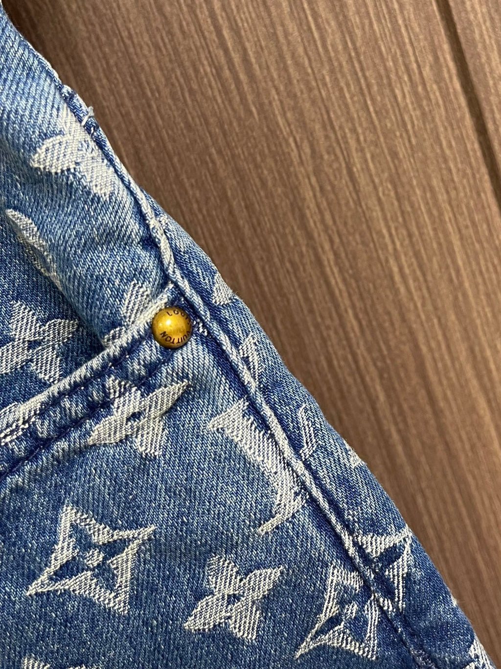 LV Monogram Denim Shorts