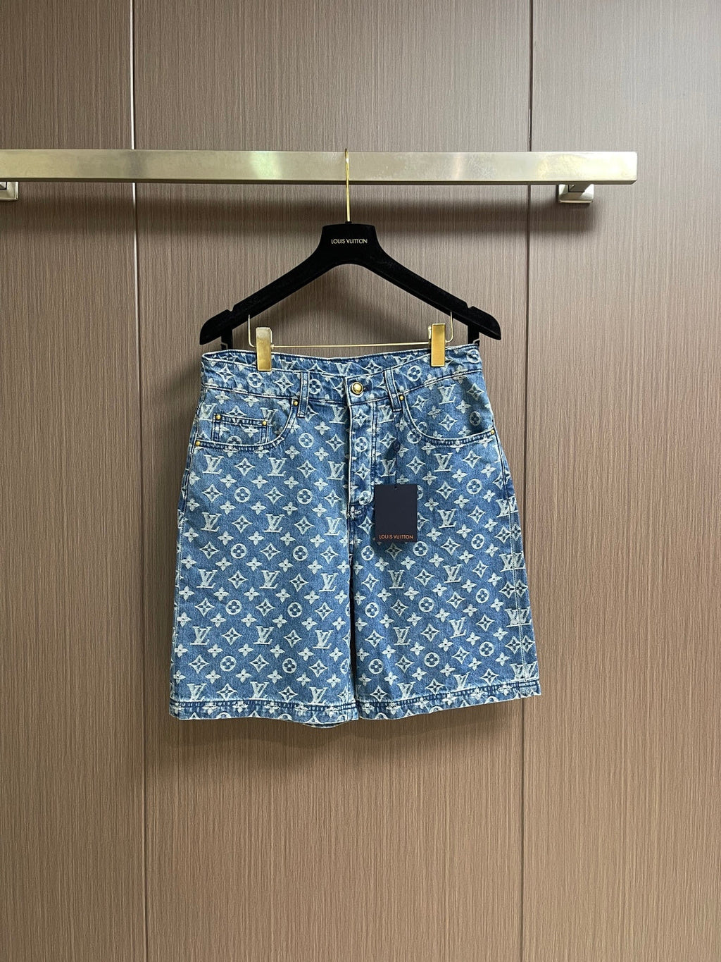 LV Monogram Denim Shorts