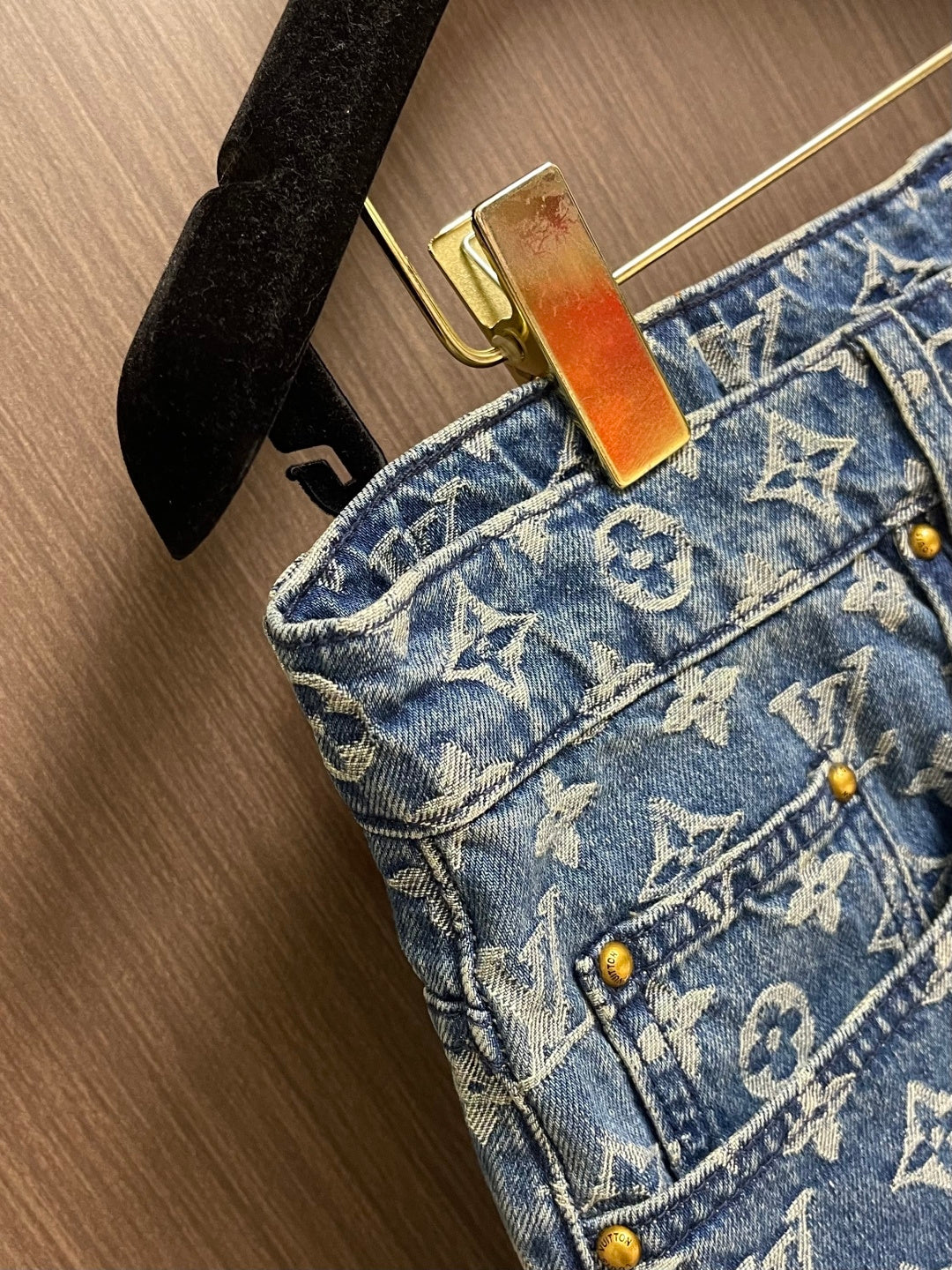 LV Monogram Denim Shorts